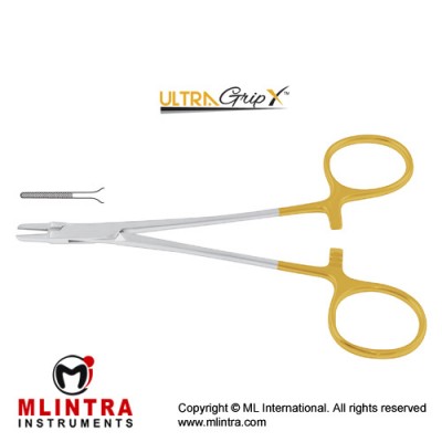 UltraGripX™ TC Ryder-Vascular Needle Holder Stainless Steel, 17.5 cm - 7"